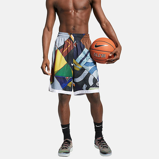 Nike KD Durant Quick Dry Basketball Shorts Colorblock AT3184-495