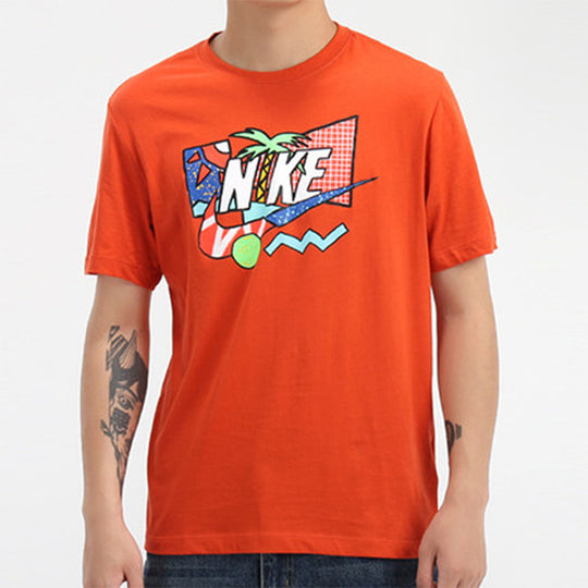 Nike sportswear Short Sleeve Men's Orange CW0427-861