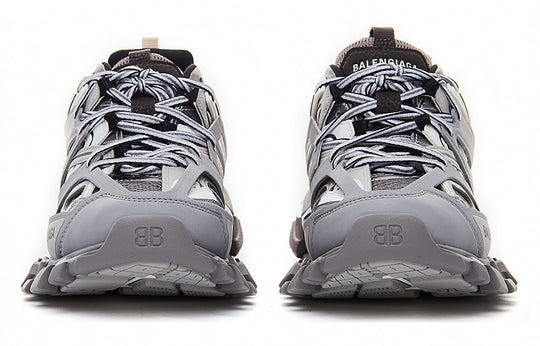 Men's Track Sneaker in Grey/black/white