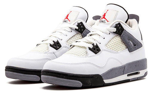 (GS) Air Jordan 4 Retro 'Cement' 2012 408452-103 Big Kids Basketball Shoes  -  KICKS CREW