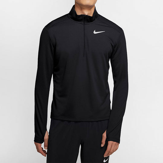 Nike Pacer Half-Cut Running Long Sleeve T-Shirt Men's Black BV4756-010