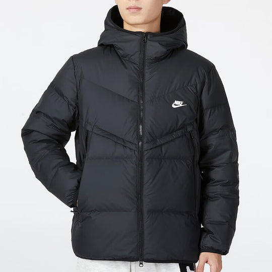 Nike hooded puffer jacket 'Black' DV1132-010 - KICKS CREW