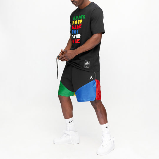 Air Jordan Basketball game Q54 Short Sleeve Black CK0610-010 T-shirts - KICKSCREW