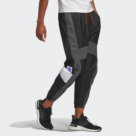 adidas M SPC Pant Colorblock Casual Loose Sports Bundle Feet Long Pants Black GQ2225