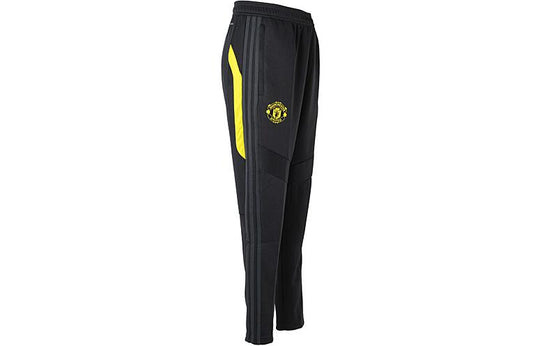 Men's adidas Manchester United Printing Training Sports Pants/Trousers/Joggers Black DX9050