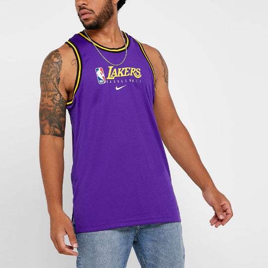 Nike NBA Basketball Sports Vest Lakers Purple BQ9343-504 Basketball Jersey - KICKSCREW