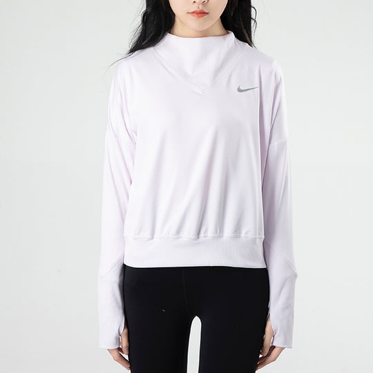 (WMNS) Nike Running Training Pullover Sports Long Sleeves Pink Red T-Shirt DA1057-573