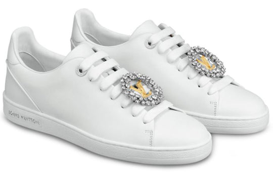 Louis Vuitton WMNS Frontrow Sports Shoes White 1A5MH9 Fashion Skate Shoes - KICKSCREW