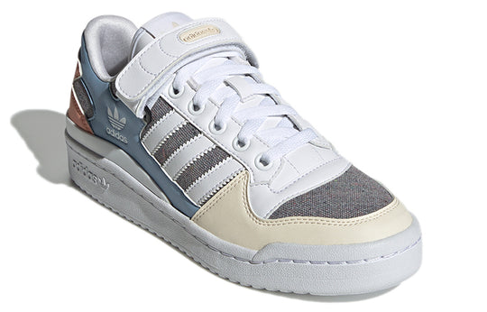 (WMNS) adidas originals Forum Low Wear-resistant Non-Slip Casual Skateboarding Shoes White Blue Gray GZ4405