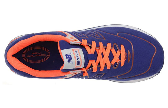 New Balance 574 Neon Lights Sneakers Blue/Orange ML574NEL - KICKS CREW