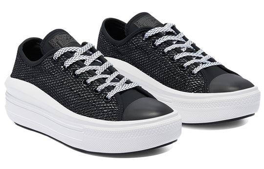 (WMNS) Converse Chuck Taylor All Star Move Low 'Black White' 570794C