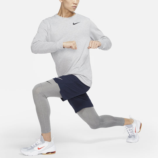 Nike Dri-FIT Knitted Quick-drying Casual Sports Crew Neck Men's Dark Grey DJ4143-063