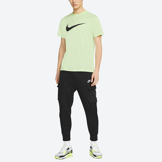 Nike Sportswear Swoosh Casual Sports Round Neck Short Sleeve Green Yellow Greenyellow DC5095-383