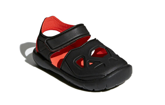 (TD) adidas neo Fortaswim 2 Black Red Sandals 'Black Red' CQ0089