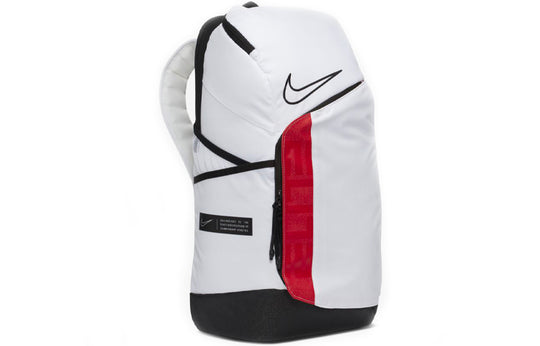 Nike Elite Pro Large Capacity Basketball schoolbag backpack White Black BA6164-100