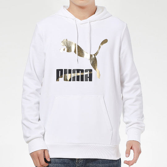 Men's PUMA Classics Bronzing Logo Printing Sports White 531370-02