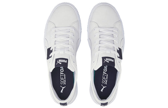 PUMA Ever Cv Casual Skateboarding Shoes Unisex White Black 383865-04