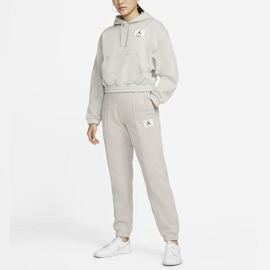 Air Jordan Essentials Casual Sports Knit Loose hoodie Short Mineral 'Grey DD6999-012