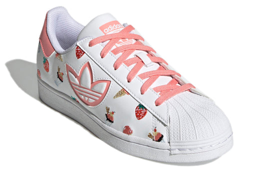 (WMNS) adidas originals Superstar 'White Peach Pink' H05667