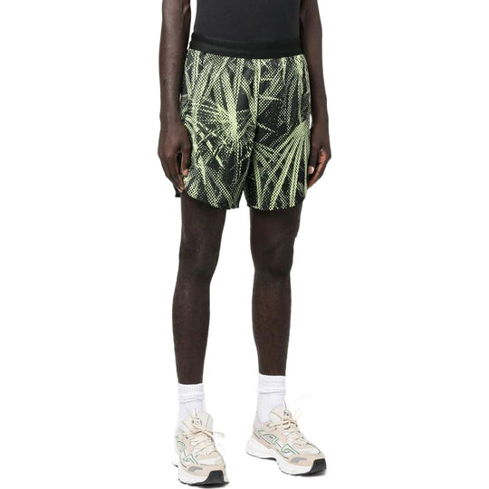 Men's adidas Full Print Pattern Straight Shorts Black HC4259