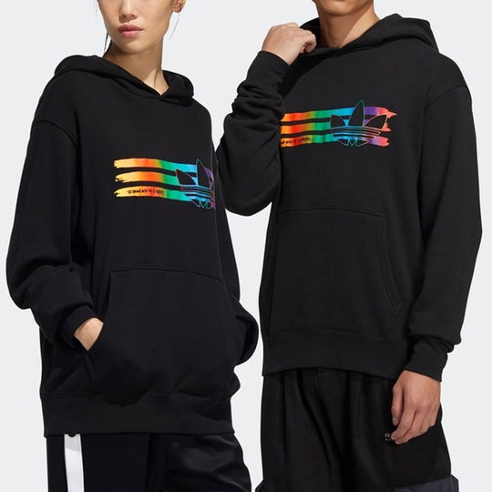 adidas originals Rainbow Logo Printing Black HL4107