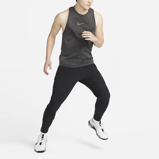 Men's Nike Pro Dri-FIT Solid Color Small Logo Training Gray Vest DM6495-010