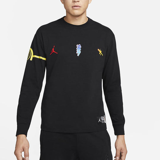 Nike Jordan Zion 1 x NARUTO Long Sleeve Top 'Black Yellow' DO6598-010 ...