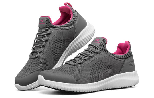 (WMNS) Skechers Cessnock Sneakers Grey/White/Purple 77260-GRY