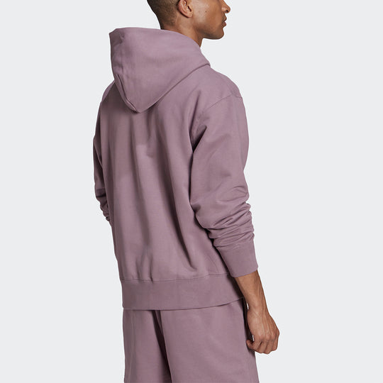 Men's adidas originals C Hoody Ft Casual Sports Hooded Long Sleeves Light Purple HF6376