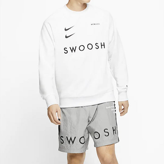Nike Sportswear Swoosh Sweatshirt For Men White CJ4841-100