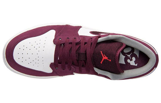 Air Jordan 1 Retro Low 'Bordeaux' 553558-603 Retro Basketball Shoes  -  KICKS CREW