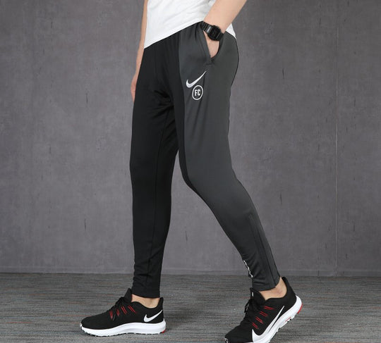 Nike Left Side Stitching Training Gym Pants Men Black CD0555-010