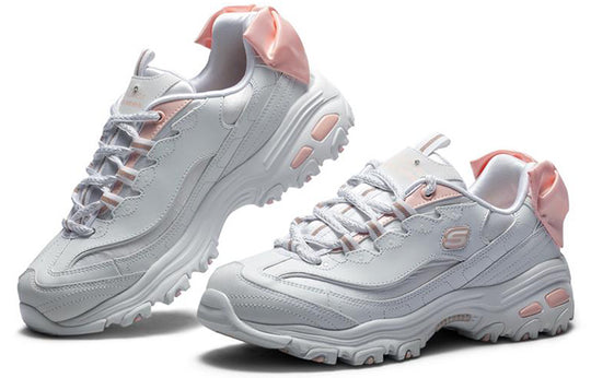 WMNS) Skechers D'Lites 1.0 Sport Shoes Pink/White 13168-WPK - KICKS CREW