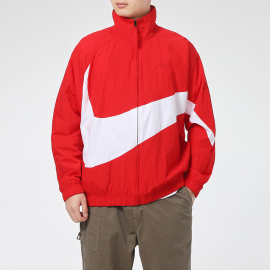 Nike Big Swoosh Sportswear Woven Jacket Men's Red AR3133-658