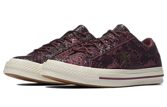Converse One Star Low 'Burgundy Reptile' 161547C