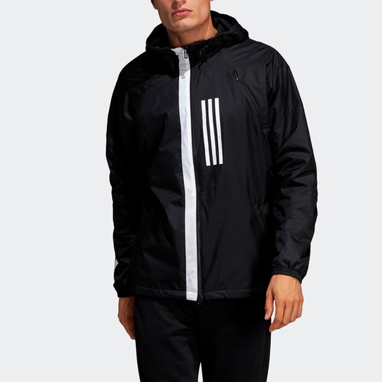 adidas Outdoor Windproof Sports Hooded Jacket Black DZ0052