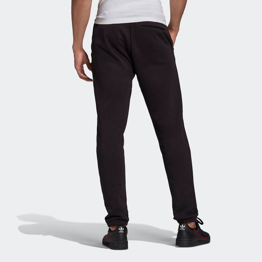 adidas originals SSilicon Swpant Solid Color Casual Bundle Feet Sports Long Pants Black GN3304