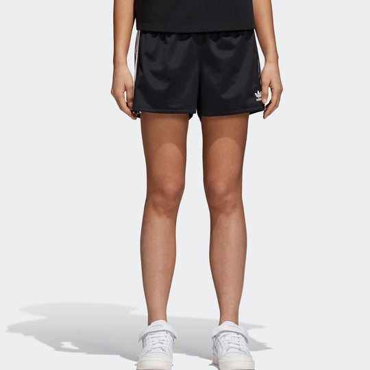 (WMNS) adidas originals 3 Str Sports Shorts Black CY4763 - KICKS CREW