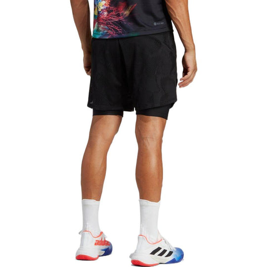 adidas Melbourne Tennis Two-in-one 7-Inch Shorts HT7218