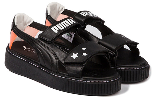 Puma Platform SW x Sophia Webster Sandals Womens WMNS Black 364709-02 Sandals - KICKSCREW