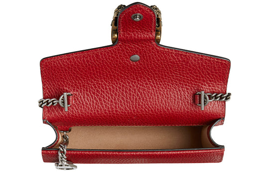 (WMNS) Gucci Dionysus Series Leather Bag Single-Shoulder Bag Mini-Size Red 476432-CAOGX-8990