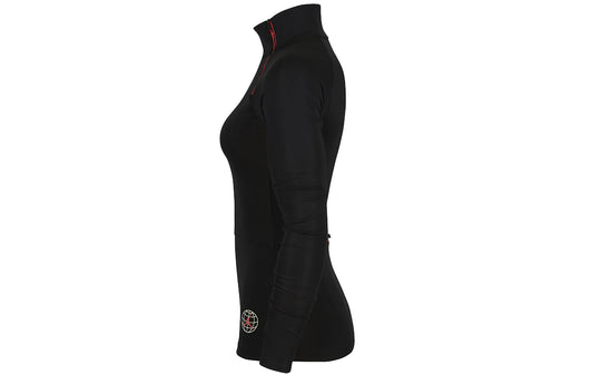 (WMNS) Air Jordan Slim Fit Stand Collar Sports Training Long Sleeves Gym Clothes 'Black' CW6510-010