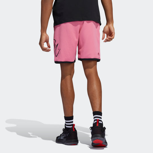 Men's adidas Dolla Ep Short Damian Basketball Training Sports Shorts Pink GU0179