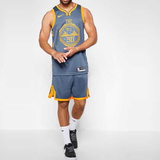 Golden State Warriors Nike The Bay City Edition Swingman Shorts 2017 XXL