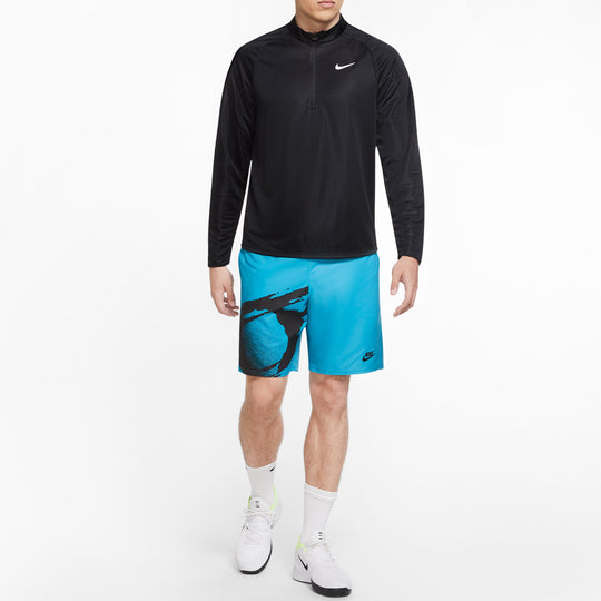 Nike Challenger Zipper Cardigan Tennis Sports Quick Dry Gym Clothes Black CK9823-010