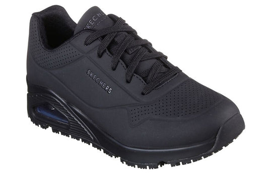Women's Skechers Uno Low Tops Athleisure Casual Sports Shoe Black 108021-BLK Athletic Shoes - KICKSCREW