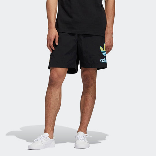 adidas originals Tr Short Large Logo Running Sports Shorts Black GL5137