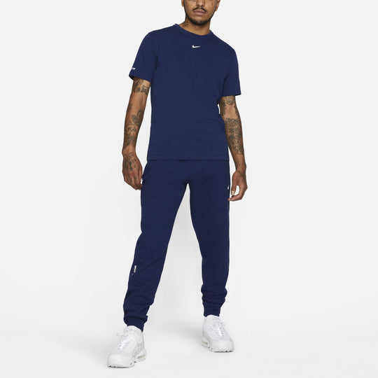 Nike x Drake NOCTA Cardinal Stock Logo Short Sleeve Men's Blue DJ5951-492