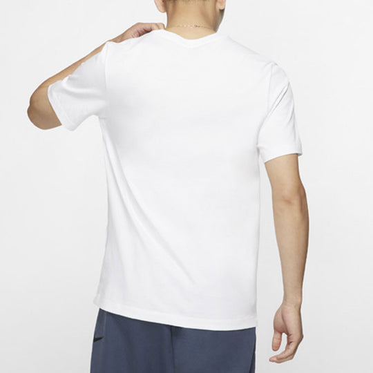 Nike Shiba Inu Printing Round Collar Sports Male White CT6313-100