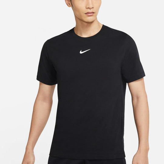 Nike Dri-fit Training Athleisure Casual Sports Round Neck Short Sleeve Black DM3121-010